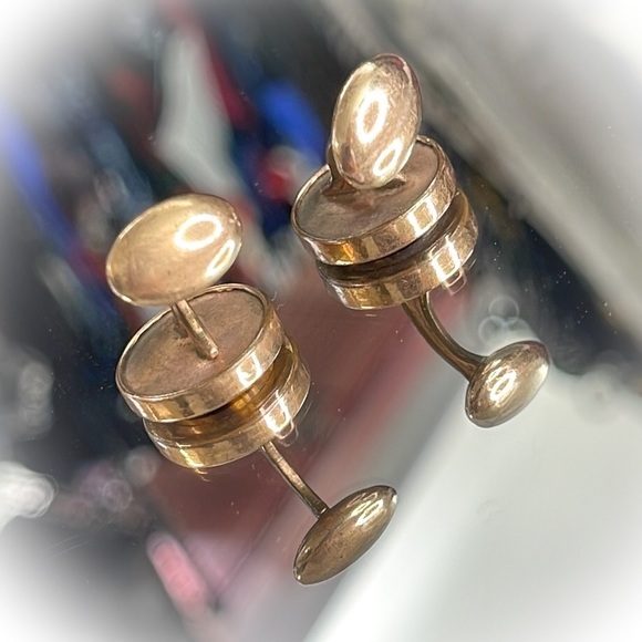 💕Beautiful Vintage Cufflinks with Tigereye💕 - Picture 3 of 5